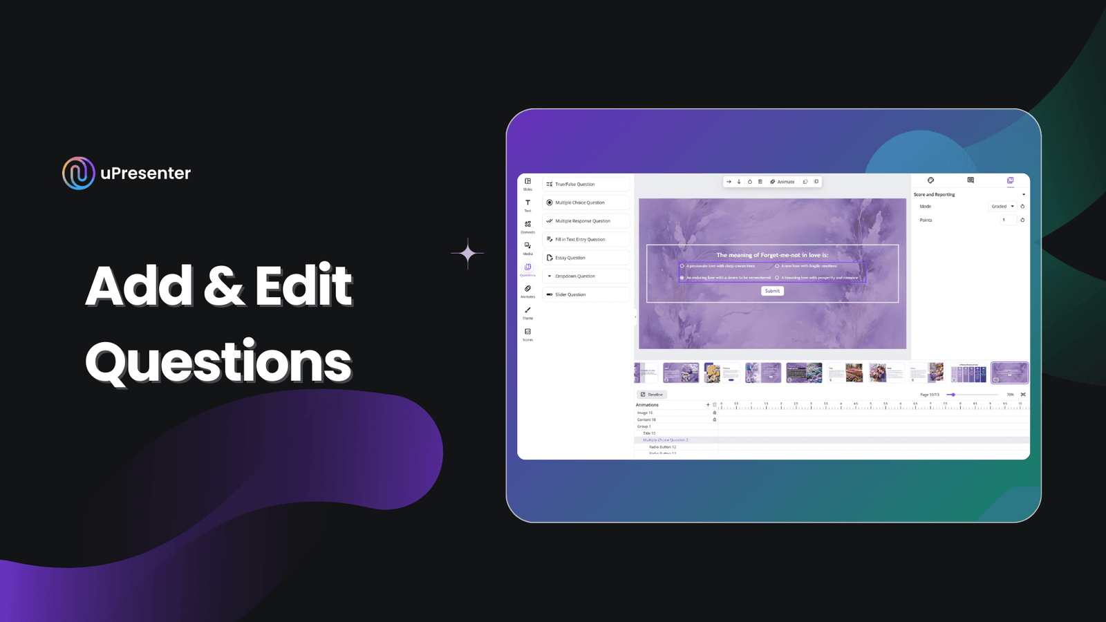 Add and Edit Questions