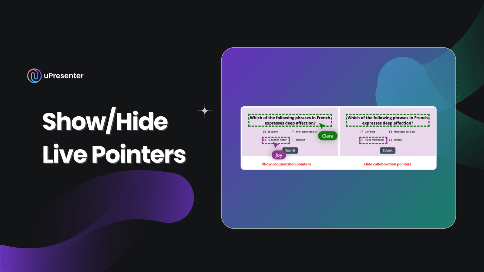 Show/Hide Live Pointers
