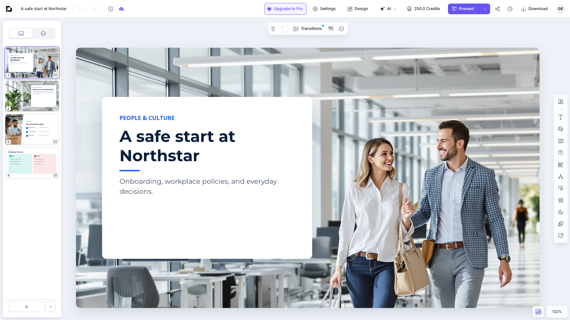 uPresenter editor