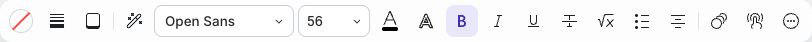 Text formatting toolbar